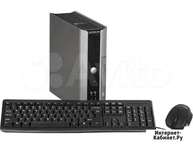 2-х ядерный компьютер dell optiplex 755 компактный Белогорск - изображение 1