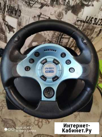 Игровой руль с педалями Turbo Runner WD 184 Москва - изображение 1