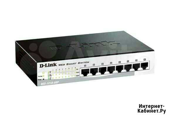 D-Link DES-1210-08P Настраиваемый коммутатор Web S Санкт-Петербург - изображение 1