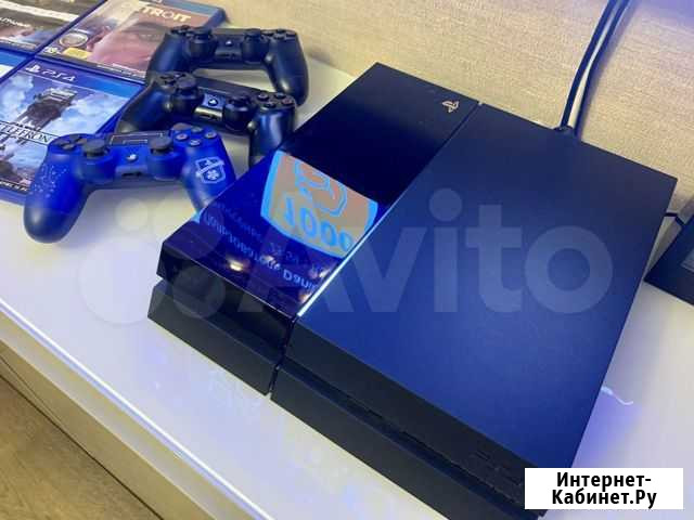 Playstation 4 500gb рст 3 геймпада + 8 дисков Москва - изображение 1