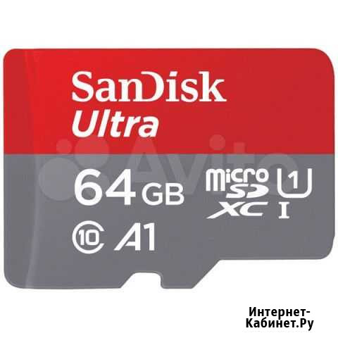 Карта памяти MicroSD SanDisk 64Gb Ижевск - изображение 1