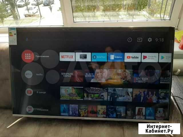 Новый 2019 130 см 4к UHD Android 8.0 2.5 GB озу Омск - изображение 1