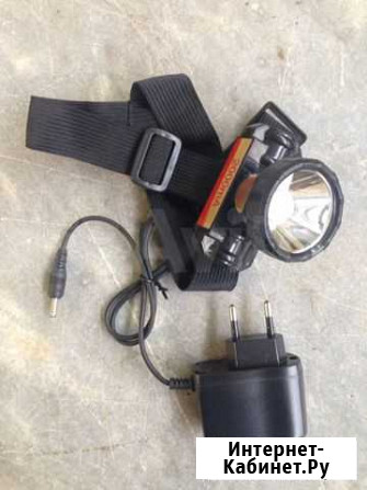 Аккумуляторный налобный Led фонарь HE-999 Казань - изображение 1
