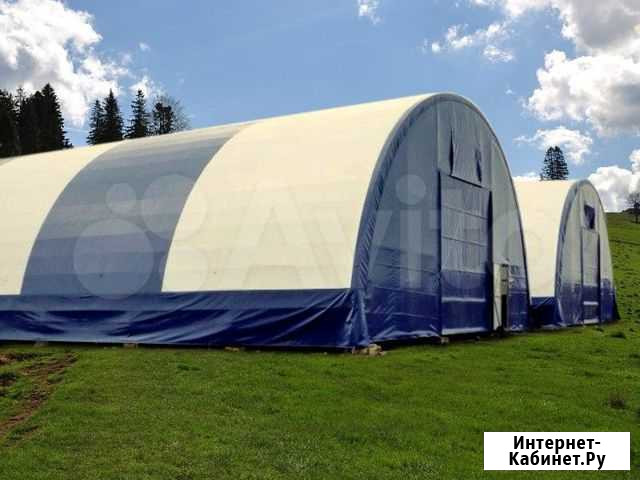 Мобильный каркасно- тентовый ангар под склад 10*39 Алдан - изображение 1