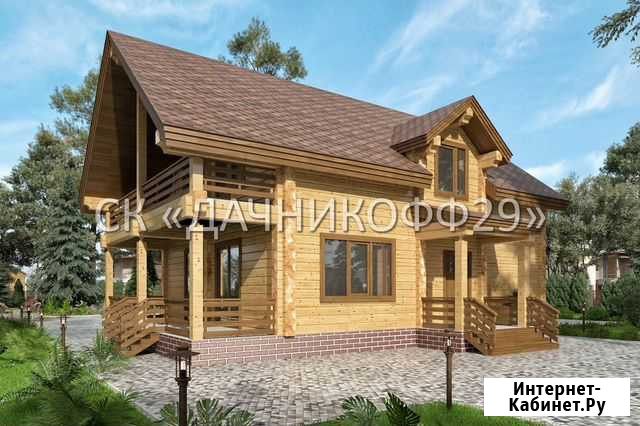 Дом из профилированного бруса 8*11,5 м Новодвинск - изображение 1