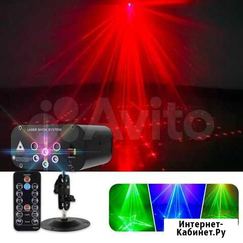 Светомузыка Super Lazer-DJ-disco 48rgbw проектор м Москва - изображение 1