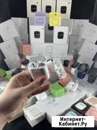 Беспроводные наушники air pods 2 об этом устройств Махачкала - изображение 1