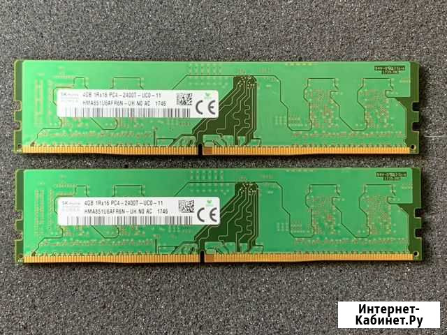 Оперативная память 4 гб Hynix DDR4 2400 DIM Краснодар - изображение 1