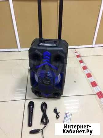 Bluetooth колонка X-bass караоке Кызыл - изображение 1