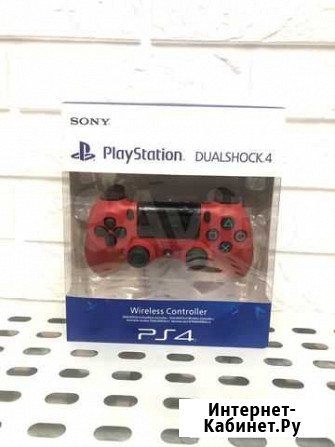 Новый Геймпад PS4 PS5 PC DualShock 4 v.2 Red Казань - изображение 1