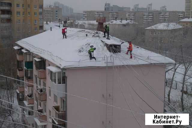 Отчистка кровли от снега, льда Томск - изображение 1