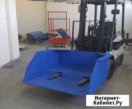 Ковш для вилочного погрузчика механический Москва - изображение 1