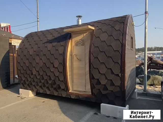 Баня-бочка 4 метра. Камни для печки в подарок Новоуральск - изображение 1