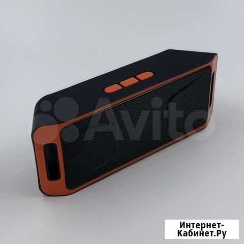 Колонка Bluetooth SC-308 цв. чёрный / оранжевый Краснодар - изображение 1