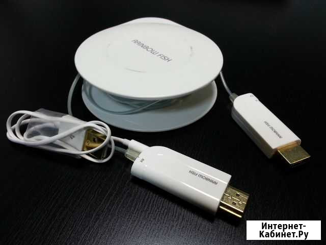 Оптоволоконный hdmi-кабель Rainbow Fish H3D-TR020F Щербинка - изображение 1