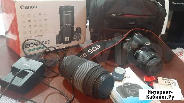 Зеркальный фотоаппарат Canon EOS 600 D Нальчик - изображение 1