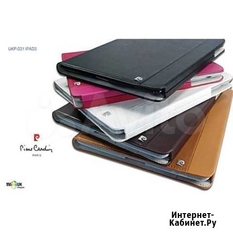 Новый Чехол Pierre Cardin UKP31-pink-iPad 3/4 черн Кыштым - изображение 1