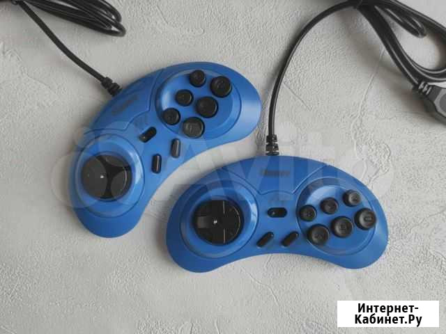 Джойстик Sega hamy 4 узкий разъем синий Санкт-Петербург - изображение 1