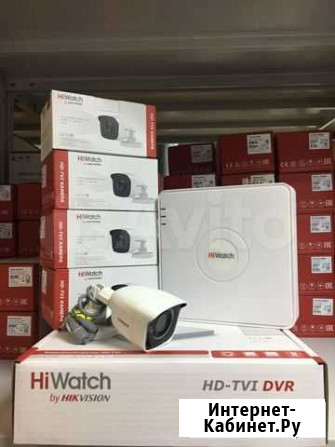 Комплект видеонаблюдения №8 Hiwatch (4 камеры ул.) Екатеринбург - изображение 1