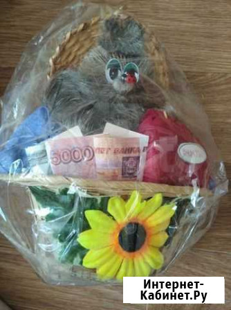 Корзинка с игрушкой Новоселам домовой Воронеж - изображение 1