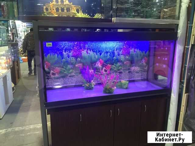 Аквариум с тумбой 151х51х145 от производителя нов Москва - изображение 1