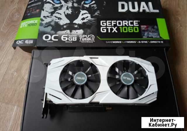 Видеокарта Asus 1060 6gb Dual OC Томск - изображение 1