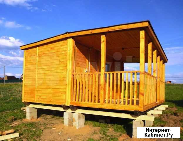 Садовый мини-домик 5х4.6 с террасой 5х2.3 Б-09 Иркутск - изображение 1
