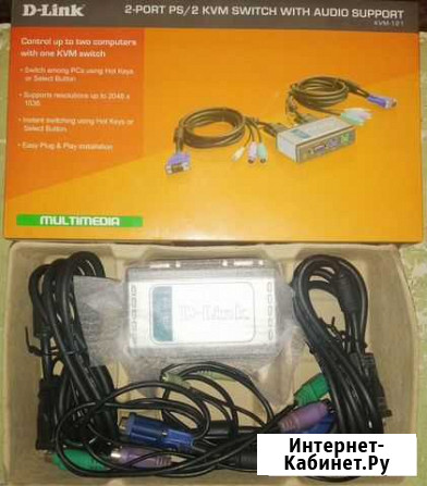 KVM-переключатель VGA и PS/2 D-Link KVM-121 Мурманск - изображение 1