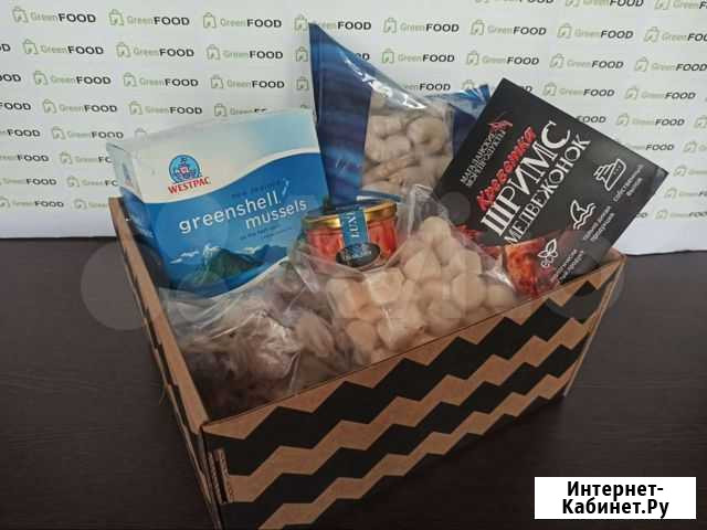 Корзина бокс подарок из морепродуктов, деликатесов Москва - изображение 1