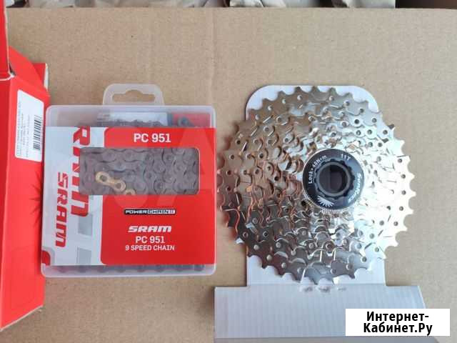 Цепи и кассеты Sram, 9 скоростей Санкт-Петербург - изображение 1