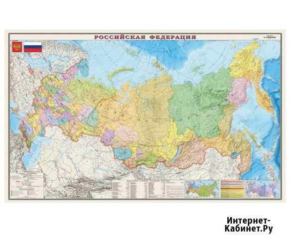 Карта настенная Россия. Полит.-администр Калининград - изображение 1