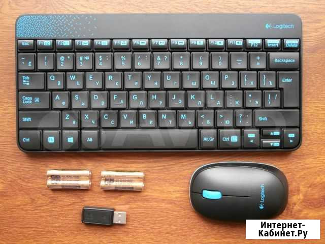 Продам Wi-fi клавиатуру c мышью Logitech мк-240 Мурманск - изображение 1