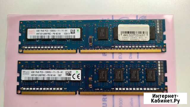 Оперативная память Hynix DDR3 2x4GB 1600 MHz Приозерск - изображение 1