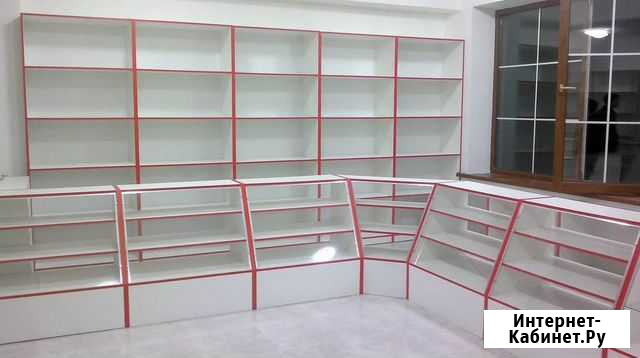 Прилавок полуостекленный красный км Курган - изображение 1