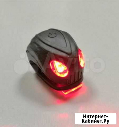 Велосипедные LED фонарики - маячки белый-чёрный Казань - изображение 1