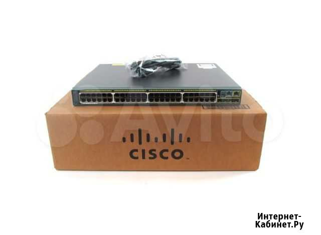 Коммутатор (свич) Cisco WS-C2960S-48FPS-L NEW Красногорск - изображение 1