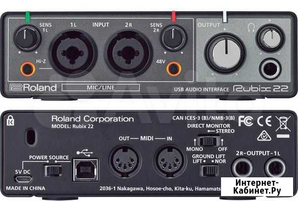 Аудиоинтерфейс Roland Rubix22 Иркутск - изображение 1