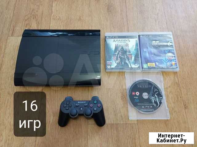 PS3 super slim 500gb 16 игр Нижневартовск - изображение 1