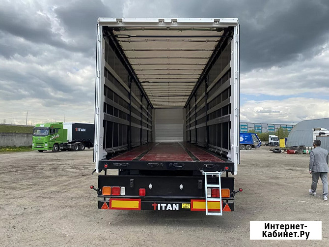 Шторный полуприцеп Titan, 3-х осный, объём 92 м3, пневма Екатеринбург - изображение 4