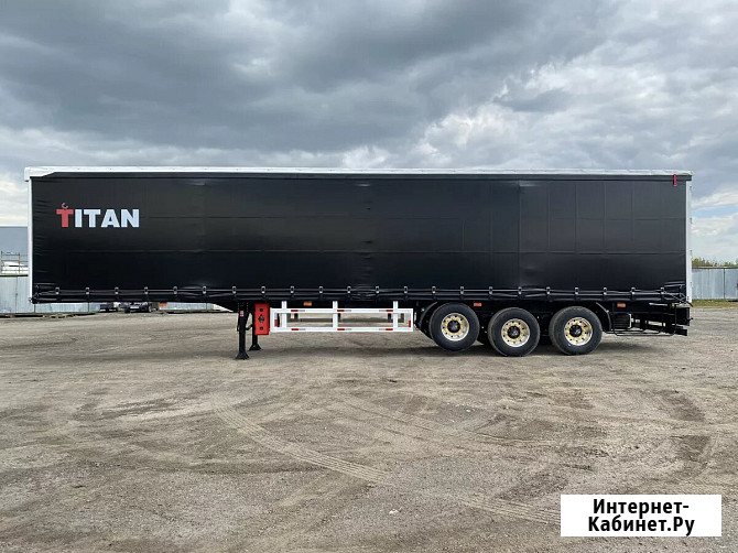Шторный полуприцеп Titan, 3-х осный, объём 92 м3, пневма Екатеринбург - изображение 2
