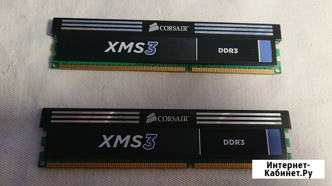 Оперативная память Corsair XMS3 CMX8GX3M2A1600C9 Челябинск - изображение 1