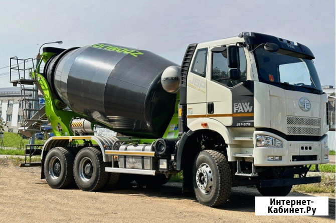 Автобетоносмеситель на шасси FAW CA3250, J6P, 6х4, объём бочки 10 м3 Екатеринбург - изображение 3