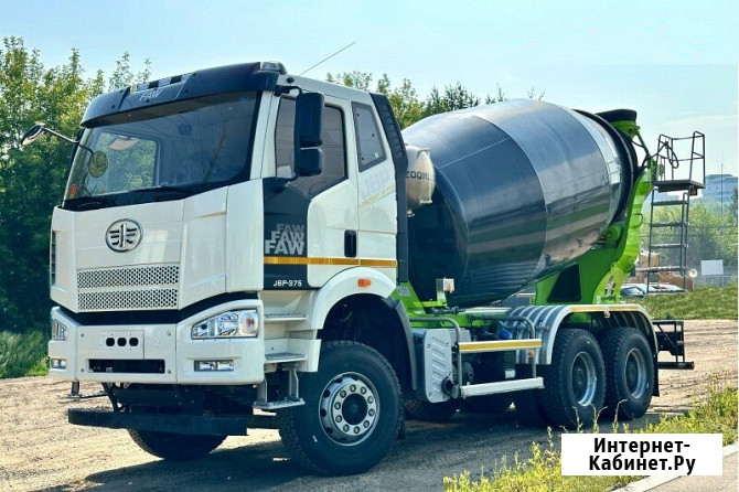 Автобетоносмеситель на шасси FAW CA3250, J6P, 6х4, объём бочки 10 м3 Екатеринбург - изображение 1