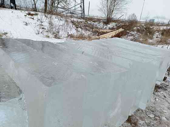 Лед, блоки льда для скульптур, лед строительный Москва