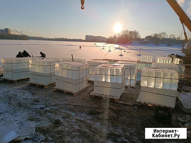 Лед, блоки льда для скульптур, лед строительный Москва - изображение 1