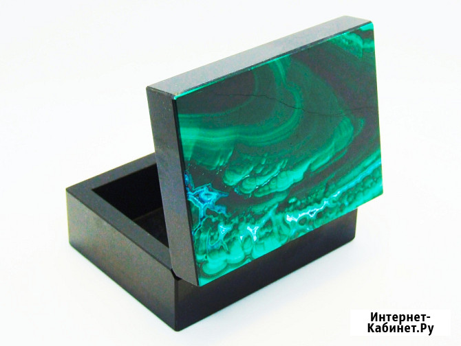 Малахит с Хризоколлой - Коллекционная Шкатулка Москва - изображение 1