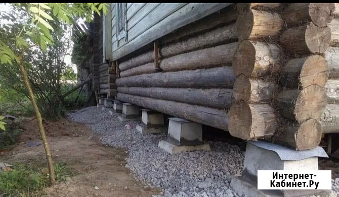 Поднятие дома бани сарай Гатчина - изображение 1