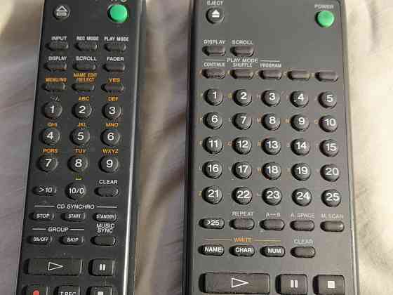 Пульты от минидисковых дек SONY Челябинск