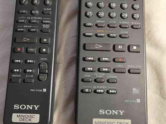 Пульты от минидисковых дек SONY Челябинск