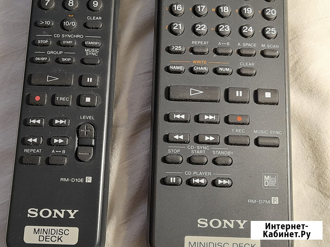 Пульты от минидисковых дек SONY Челябинск - изображение 3